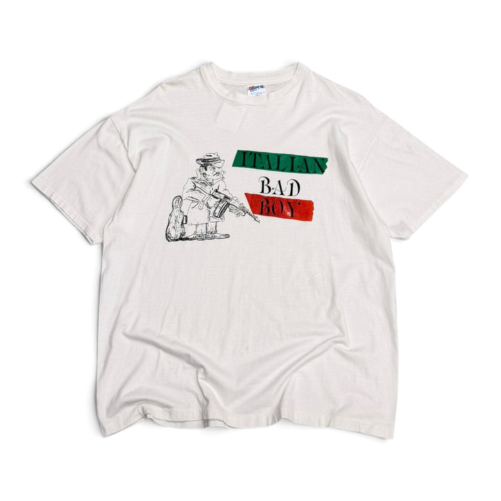 Vintage Italian Bad Boy Graphic T shirt White (XL)