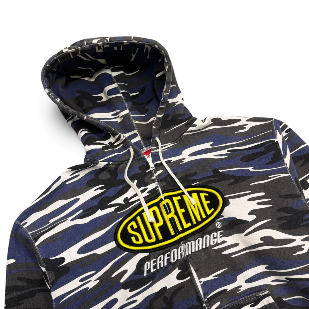 Supreme Performance Zip Up Hoodie Blue (L)