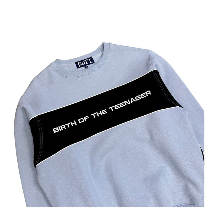 Bott Crewneck Spell Out Sweatshirt Blue (S)