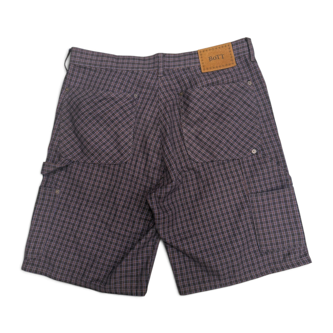 Bott Plaid Double Knee Shorts Purple (M)