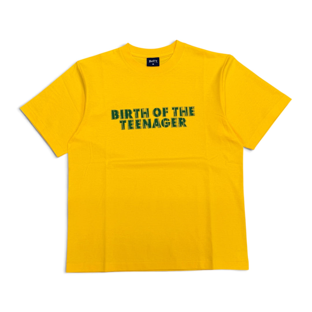 Bott Yellow Spell Out Graphic T-Shirt (M)