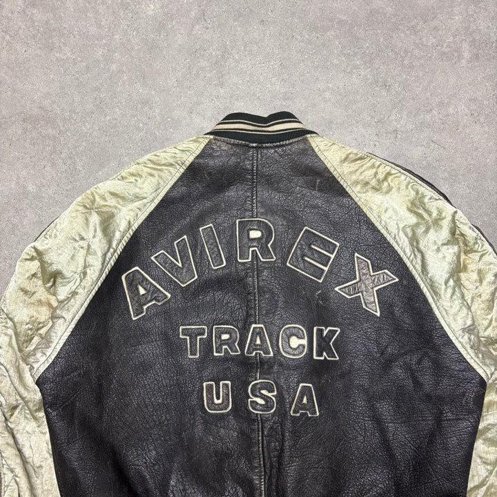 Vintage Avirex Brown Leather Jacket (S)