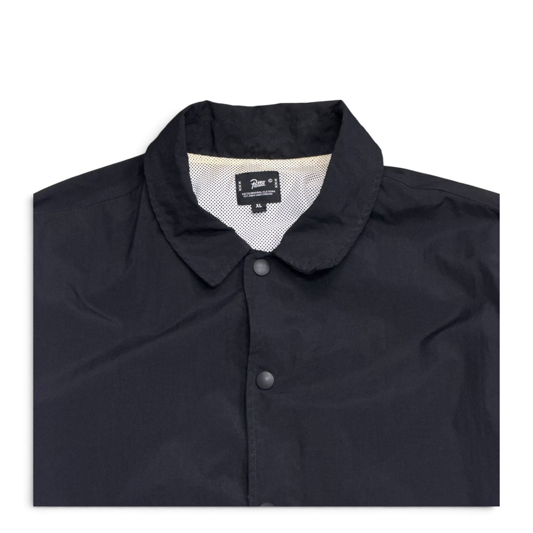 Patta Button Up Shell Jacket Black (XL)