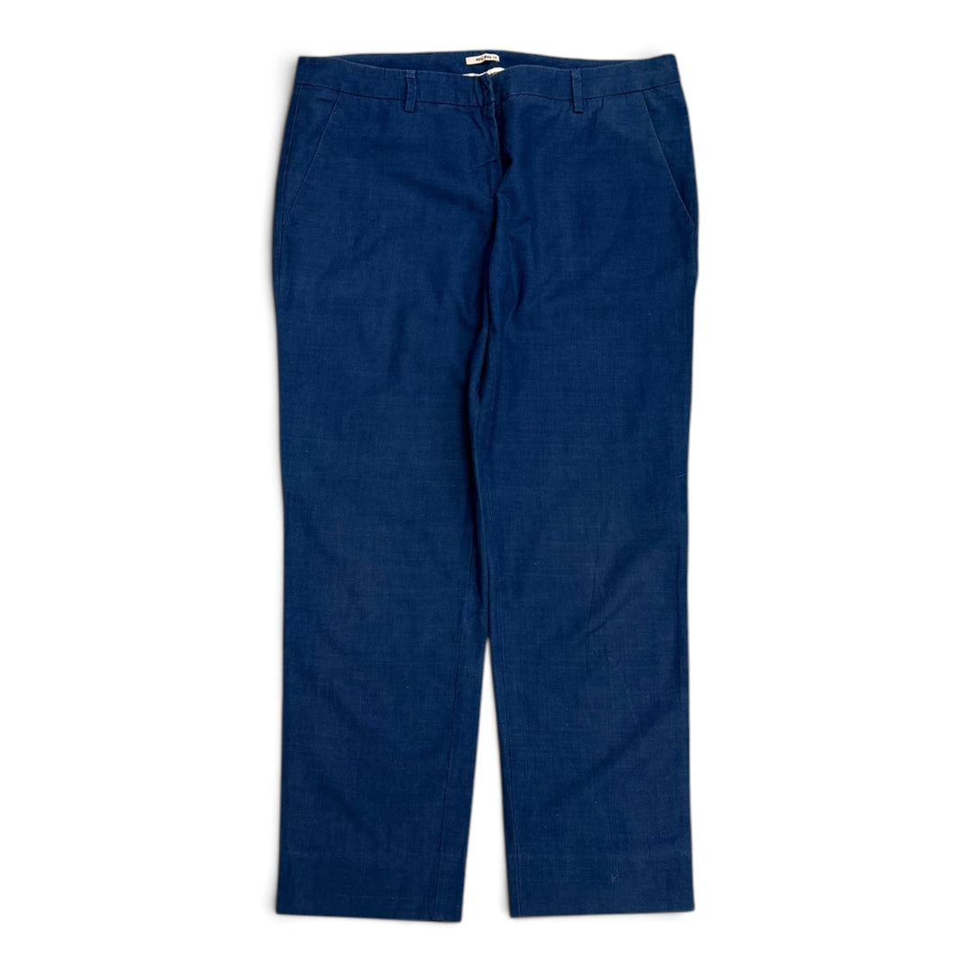 Miu Miu Straight Fit Women Trousers Blue (28)