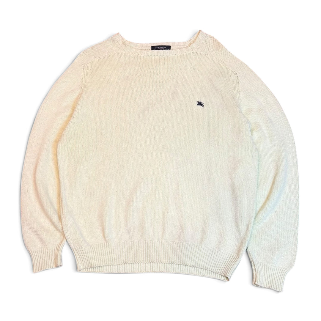 Vintage Burberry Pastel Green Knitted Sweater (L)