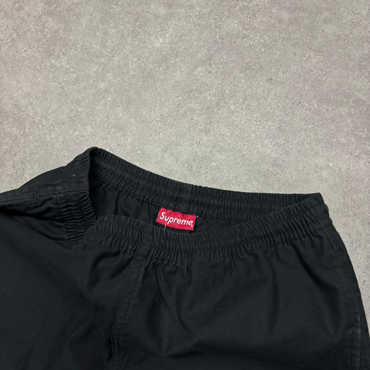 Supreme Black Elastic Waist Shorts (M)