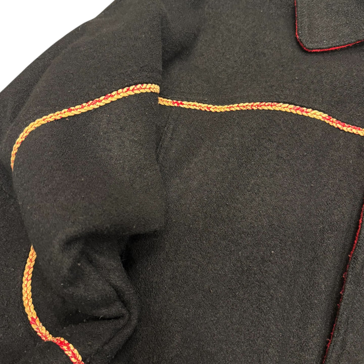 Vintage Avirex Black Fleece King Casino Bomber Jacket (XXL)