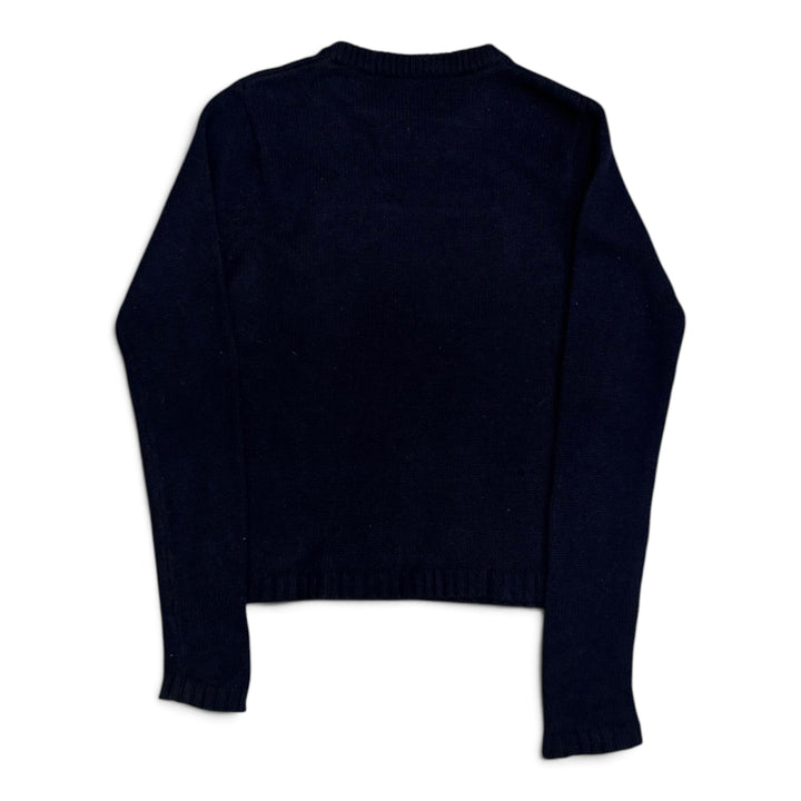 Vintage Polo Ralph Lauren Cable Knit Jumper Black (M)