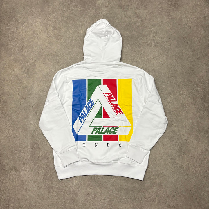 Palace Tri-Emb White Pullover Hoodie (XL)