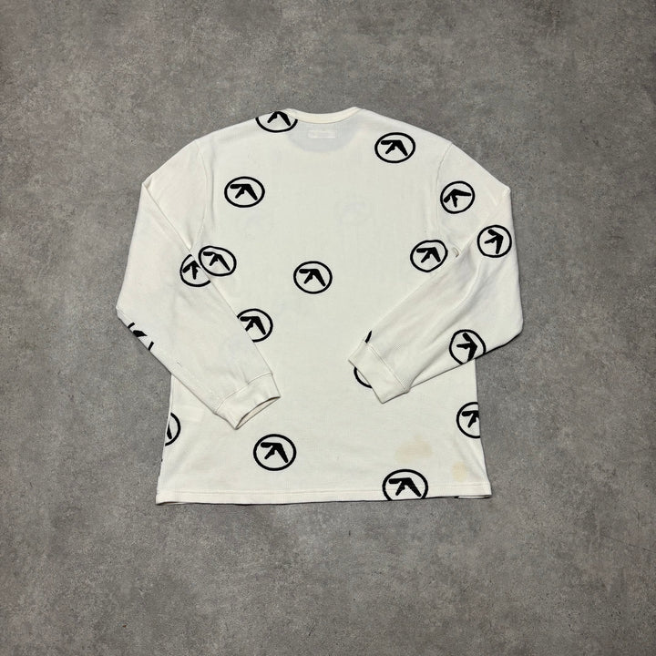 Supreme x Aphex Twin Cream Thermal Longsleeve Top (L)