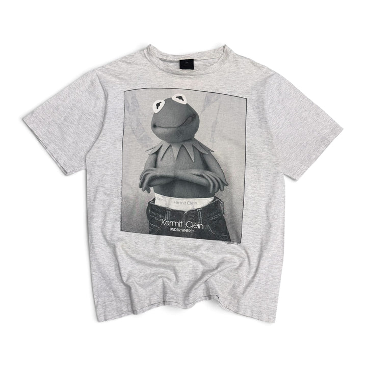 Vintage 90's Kermit  The Frog Graphic T shirt Grey (XL)