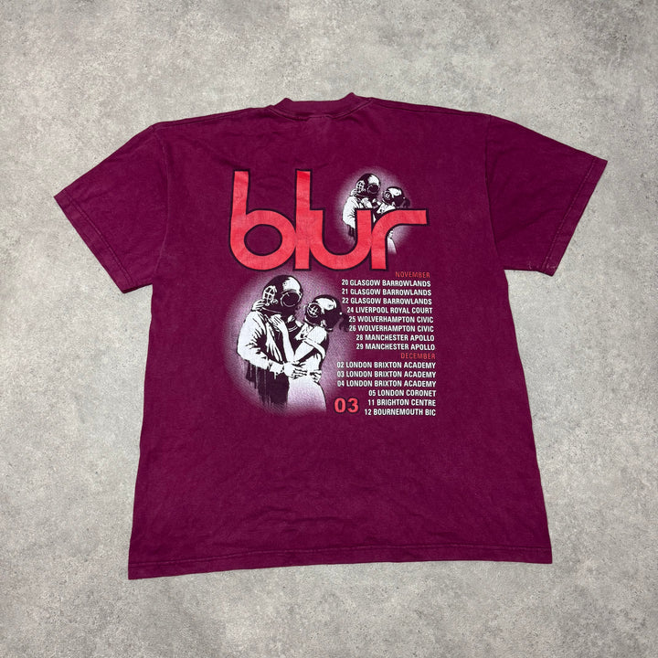 Vintage Blur Burgundy T-Shirt (XL)