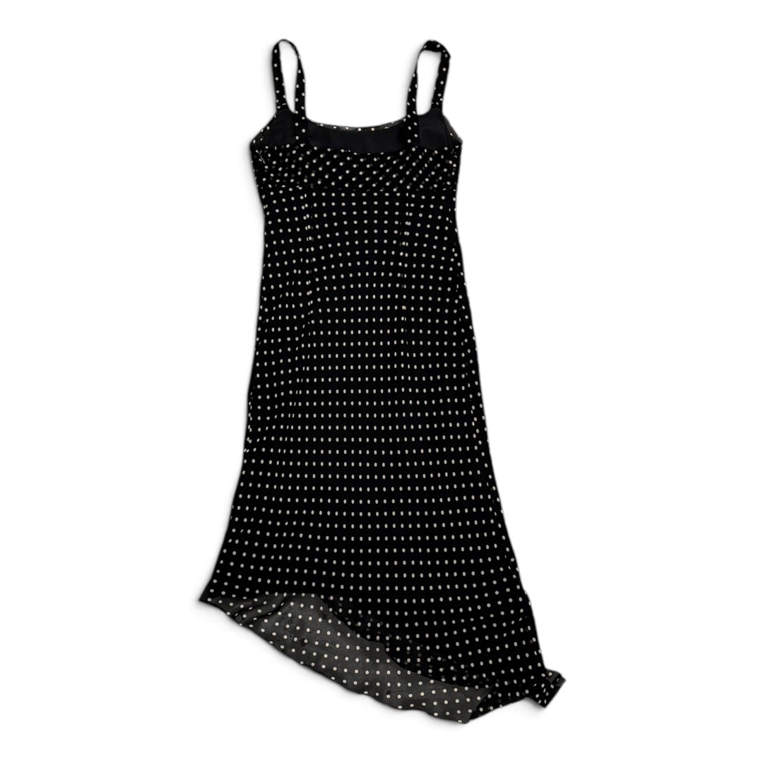 Max Mara Pianoforte Pure Silk Polkadot Dress Black (M)