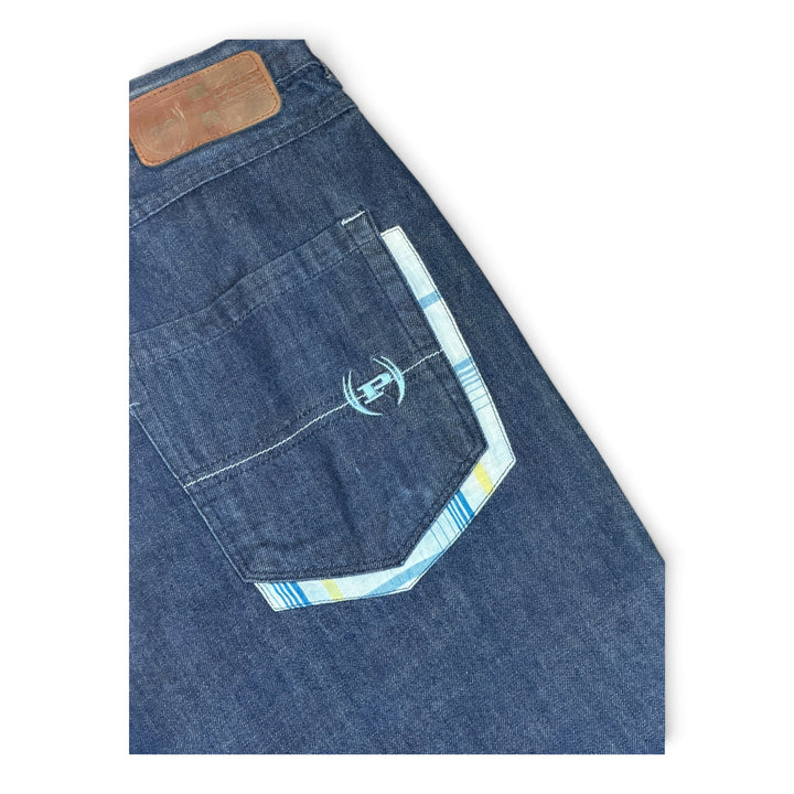 Vintage Phat Farm Dark Blue Baggy Denim Shorts (40)