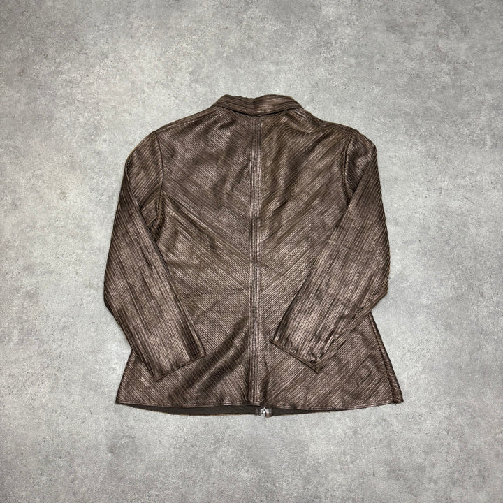 Vintage Wilsons Leather Pelle Studio Textured Jacket (M)