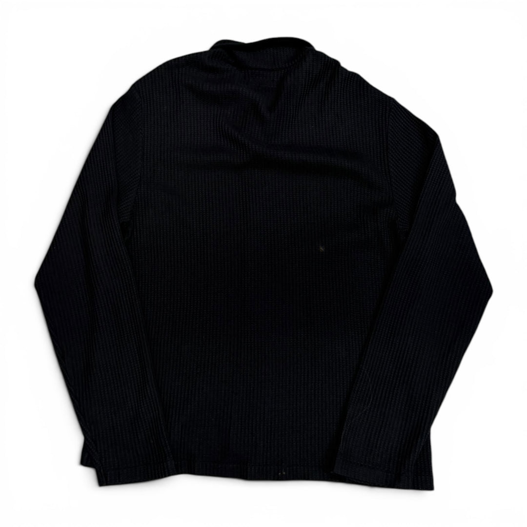 Stussy Big Thermal Zip Up Shirts Black (L)