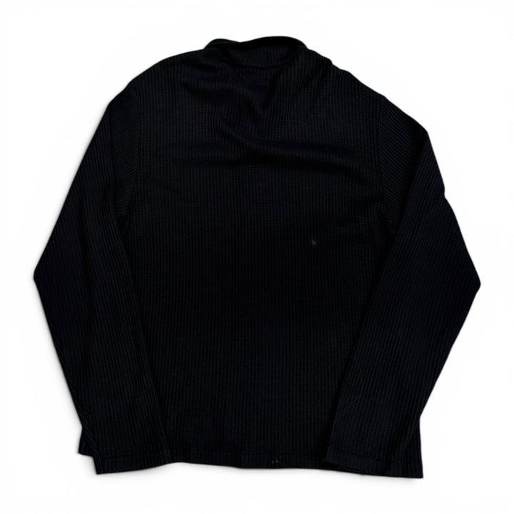 Stussy Big Thermal Zip Up Shirts Black (L)