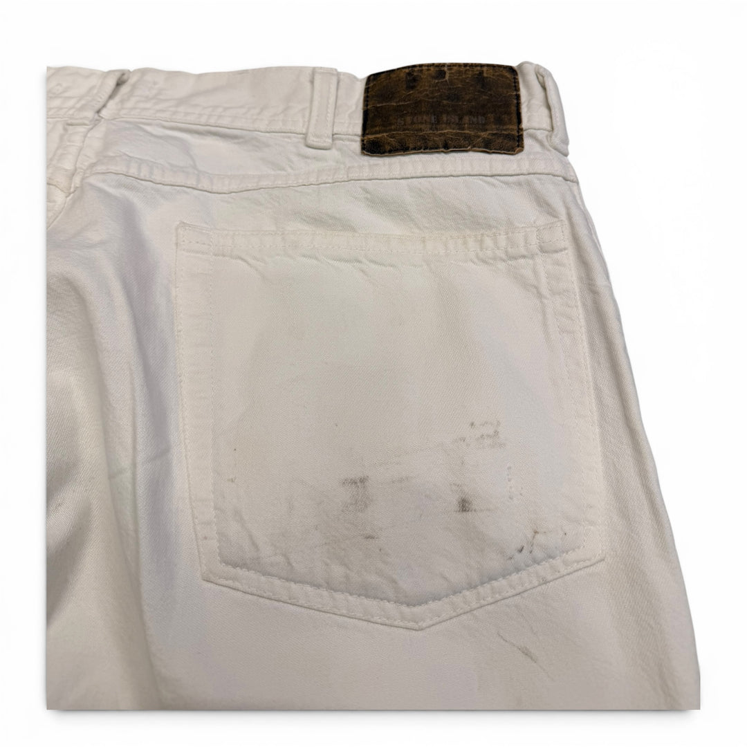 Vintage Stone Island Marine Trousers White 34"