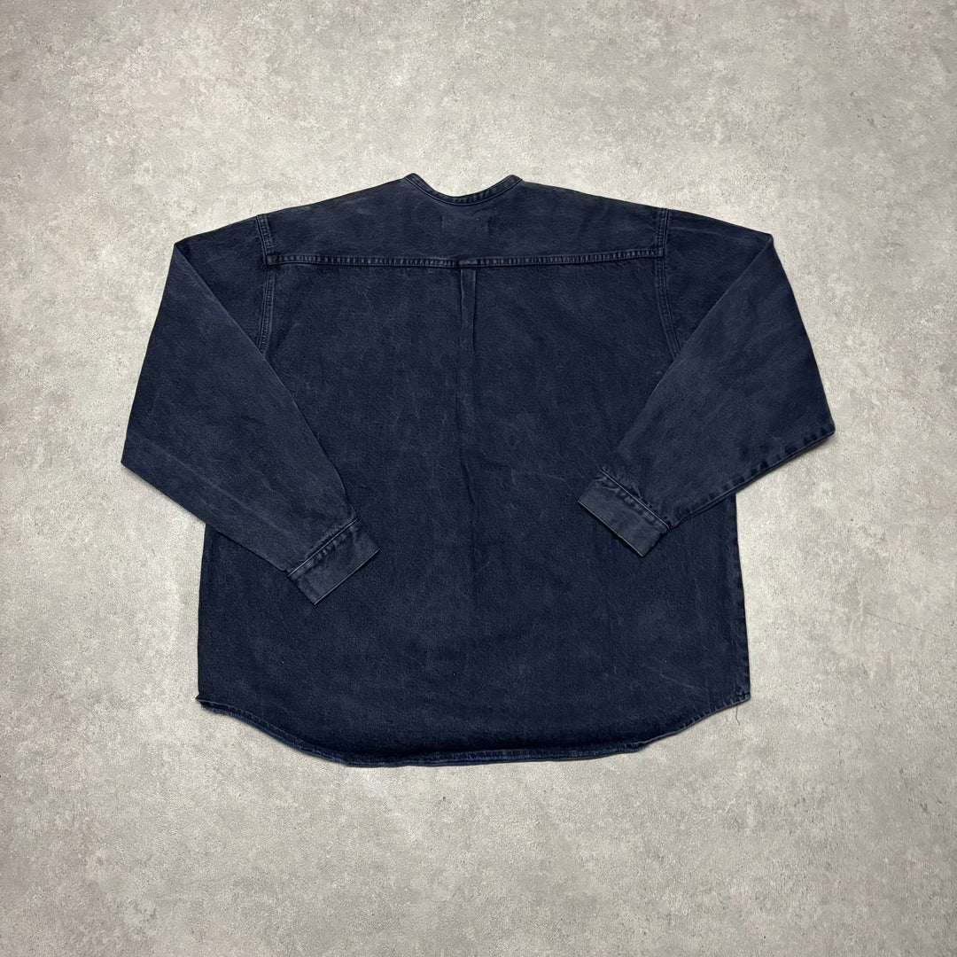 Vintage Pelle Pelle Cotton Canvas Black Heavyweight Sweatshirt (XXL)