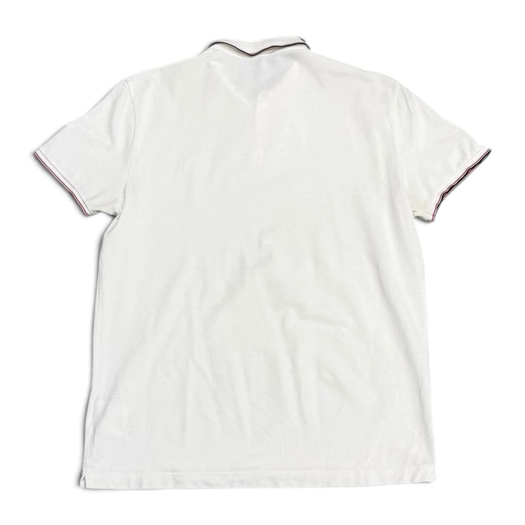 Vintage Moncler Polo T Shirt White (XL)