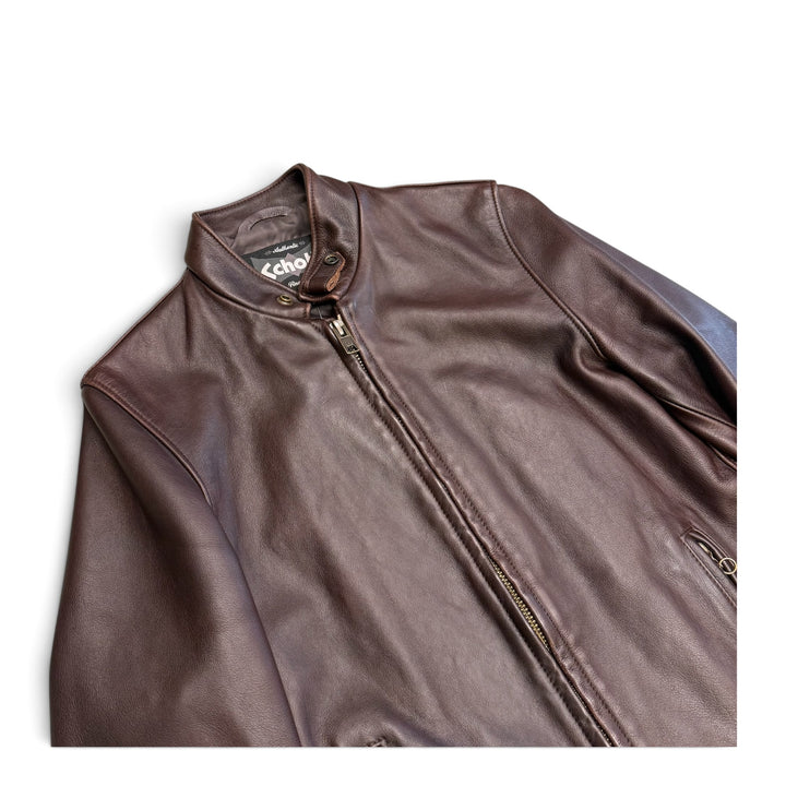 Vintage Schott Real Leather Jacket Brown (S)