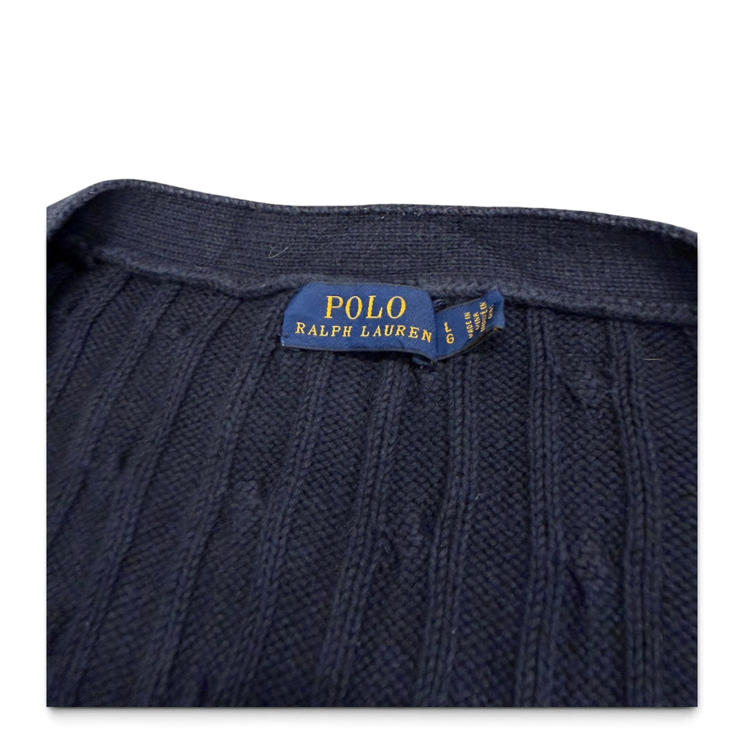 Vintage Polo Ralph Lauren Button Up Cardigan Navy  (L)