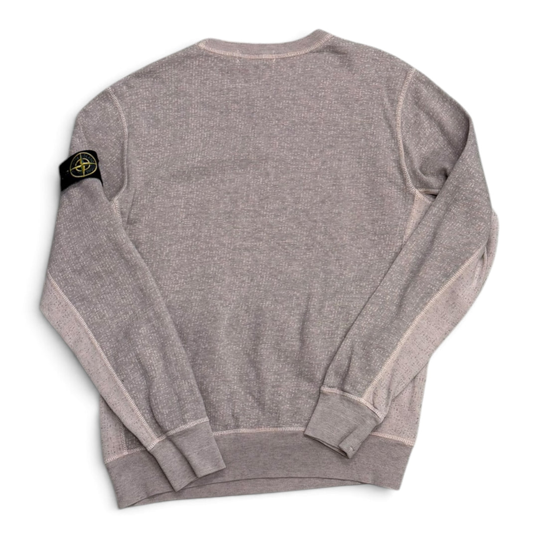 Stone Island Crew Neck Knitted Sweatshirt Grey (M)