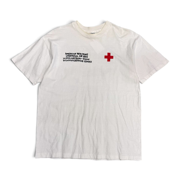 Vintage Single Stitch Blown Away Graphic T shirt White (L)