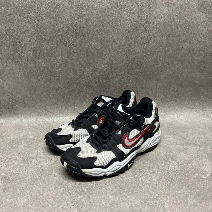 Retro Nike Air Black, Red & White Trainers (UK8.5)