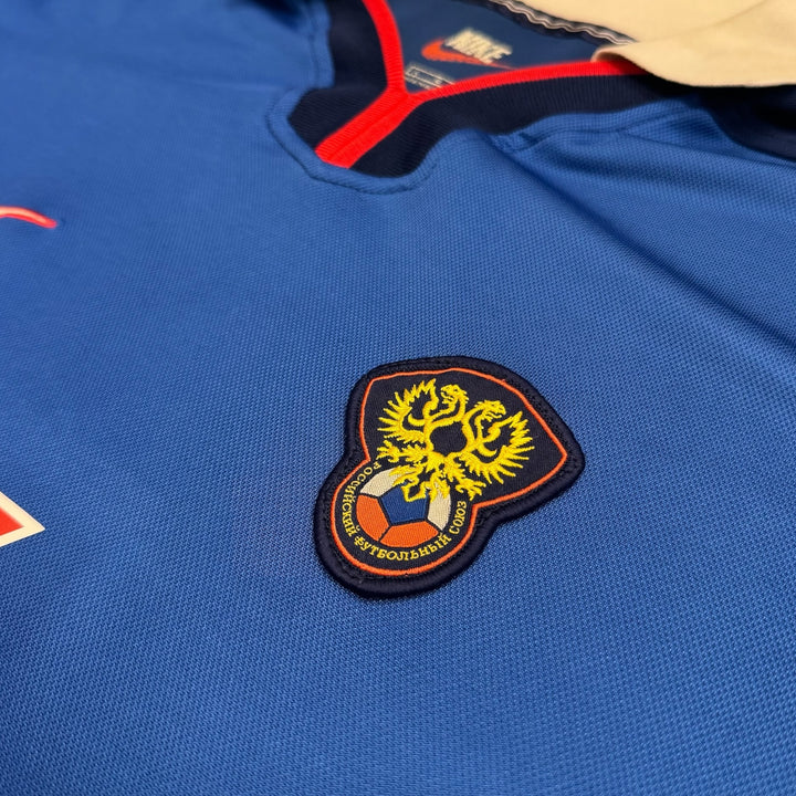 1998-00 Rusia Away Football Shirt Blue (L)