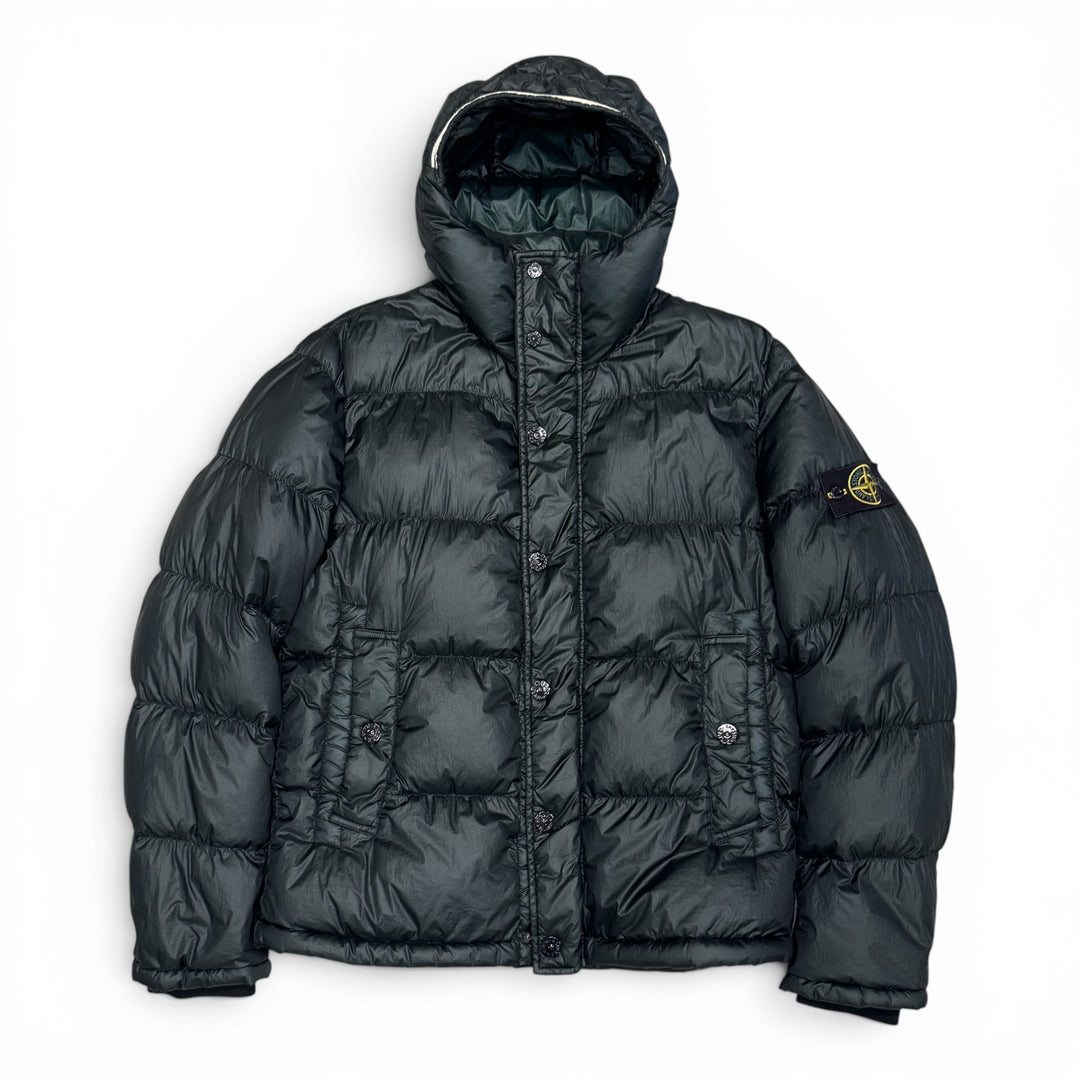 Stone Island Garment Dye Puffer Jacket Green (M)