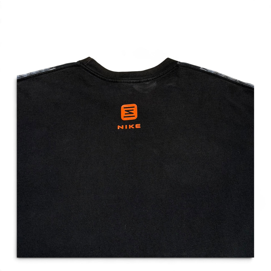 00's Vintage Nike Shoxx Black & Grey Graphic Print T-Shirt (L)