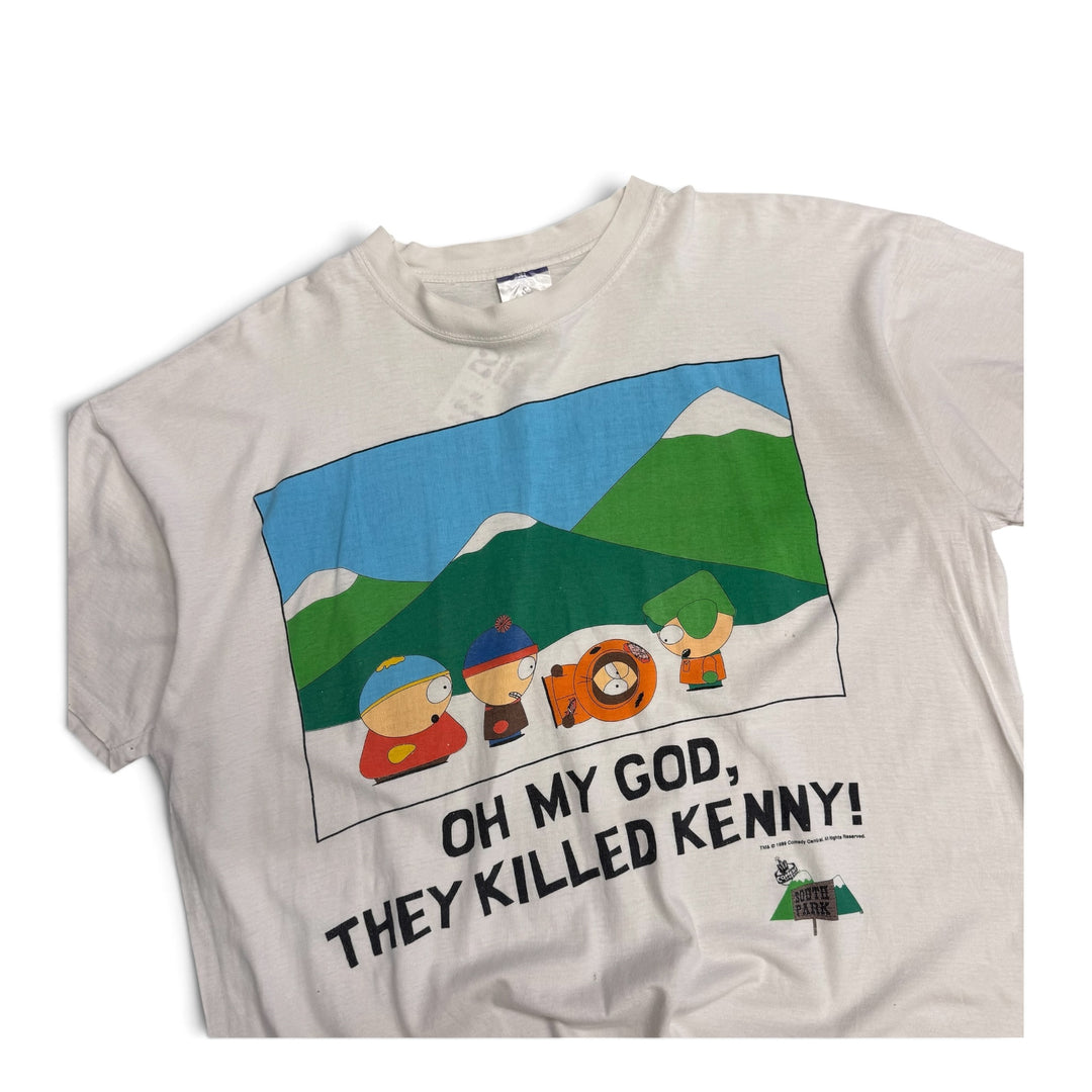 Vintage South Park Graphic T shirt White (XL)