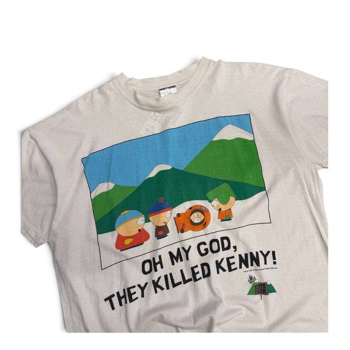 Vintage South Park Graphic T shirt White (XL)