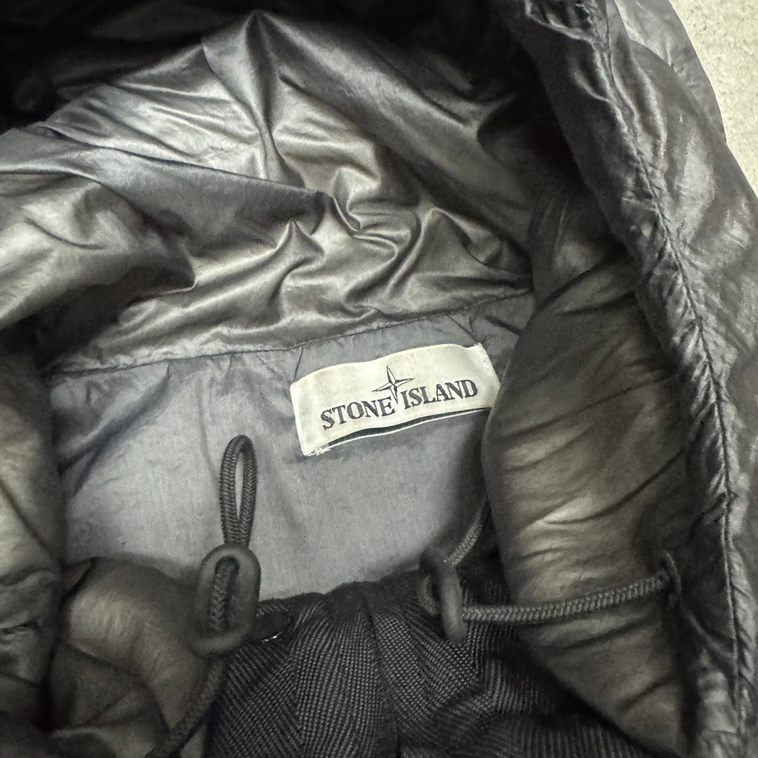 Stone Island Dark Grey Garment Dyed Down Puffer Jacket (XL)