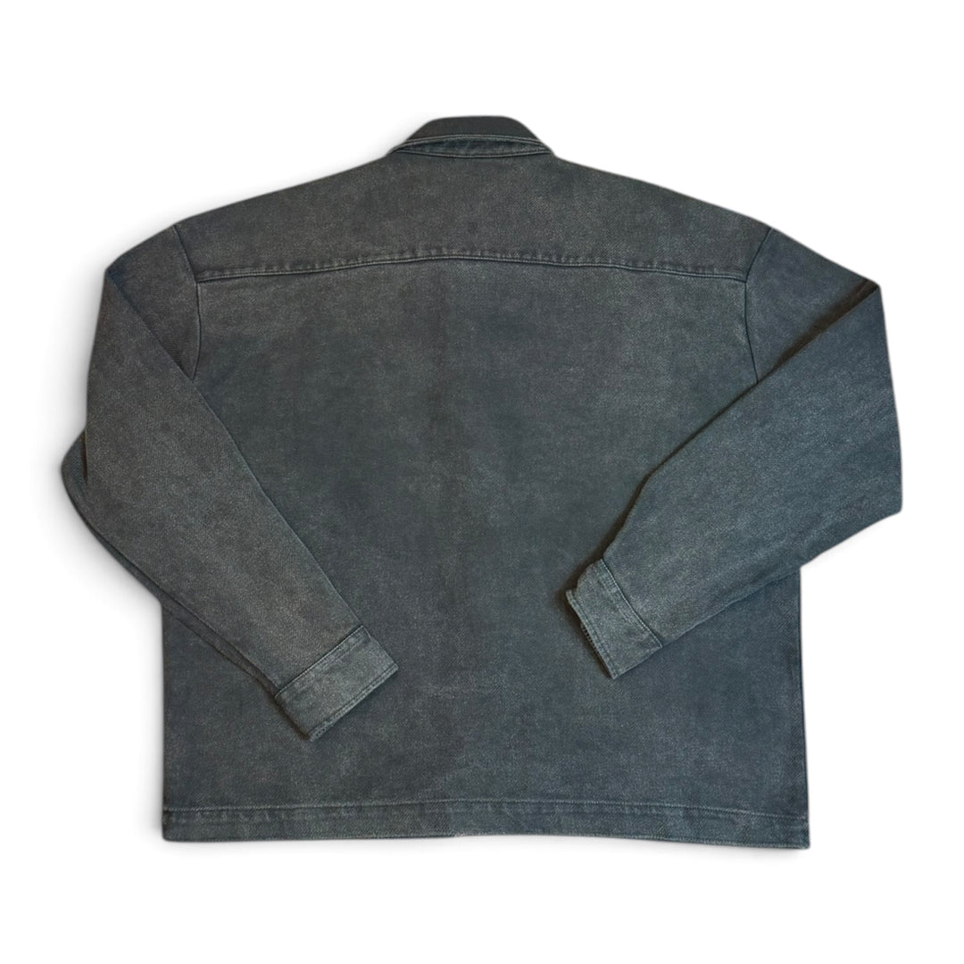 LFDY Black Faded Heavyweight Button Up Jacket (L)
