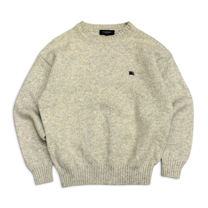 Vintage Burberry Oatmeal Knitted Jumper  (S)