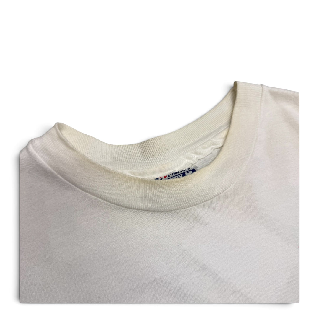 Vintage Single Stitch Blown Away Graphic T shirt White (L)