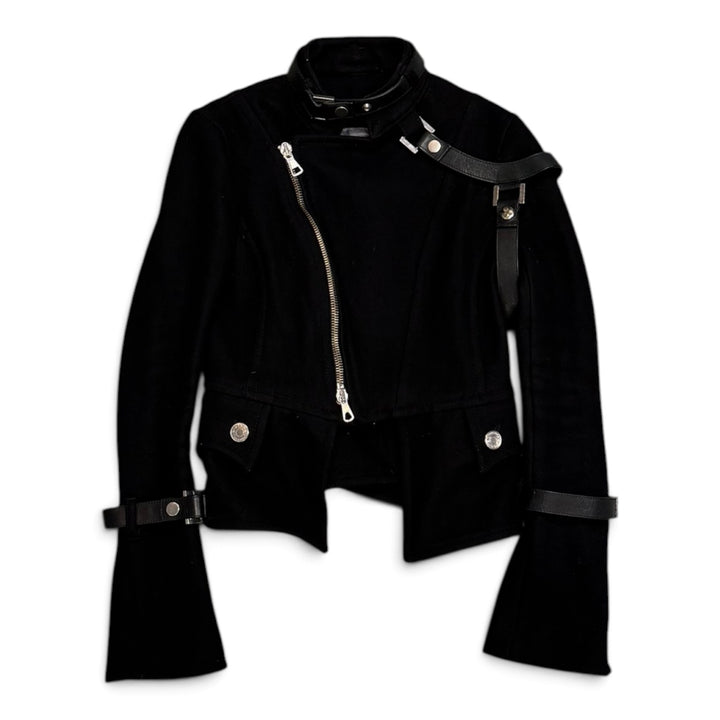 Dsquared2 Woolen Asymmetrical Bondage Jacket Black (M)