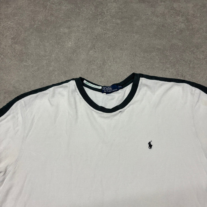 90's Polo Ralph Lauren White Crewneck T-Shirt (XXL)