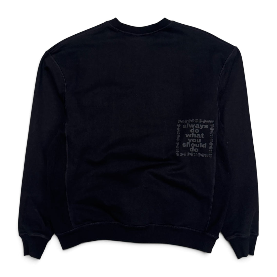 Always Do Black Spell Out Sweatshirt (XL)