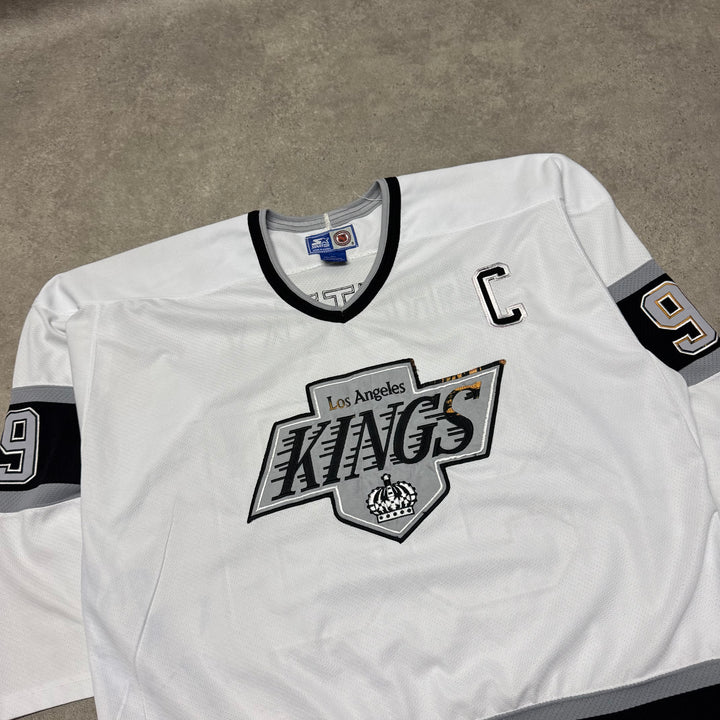 90's Vintage LA Kings Wayne Gretzky Starter Jersey (XL)