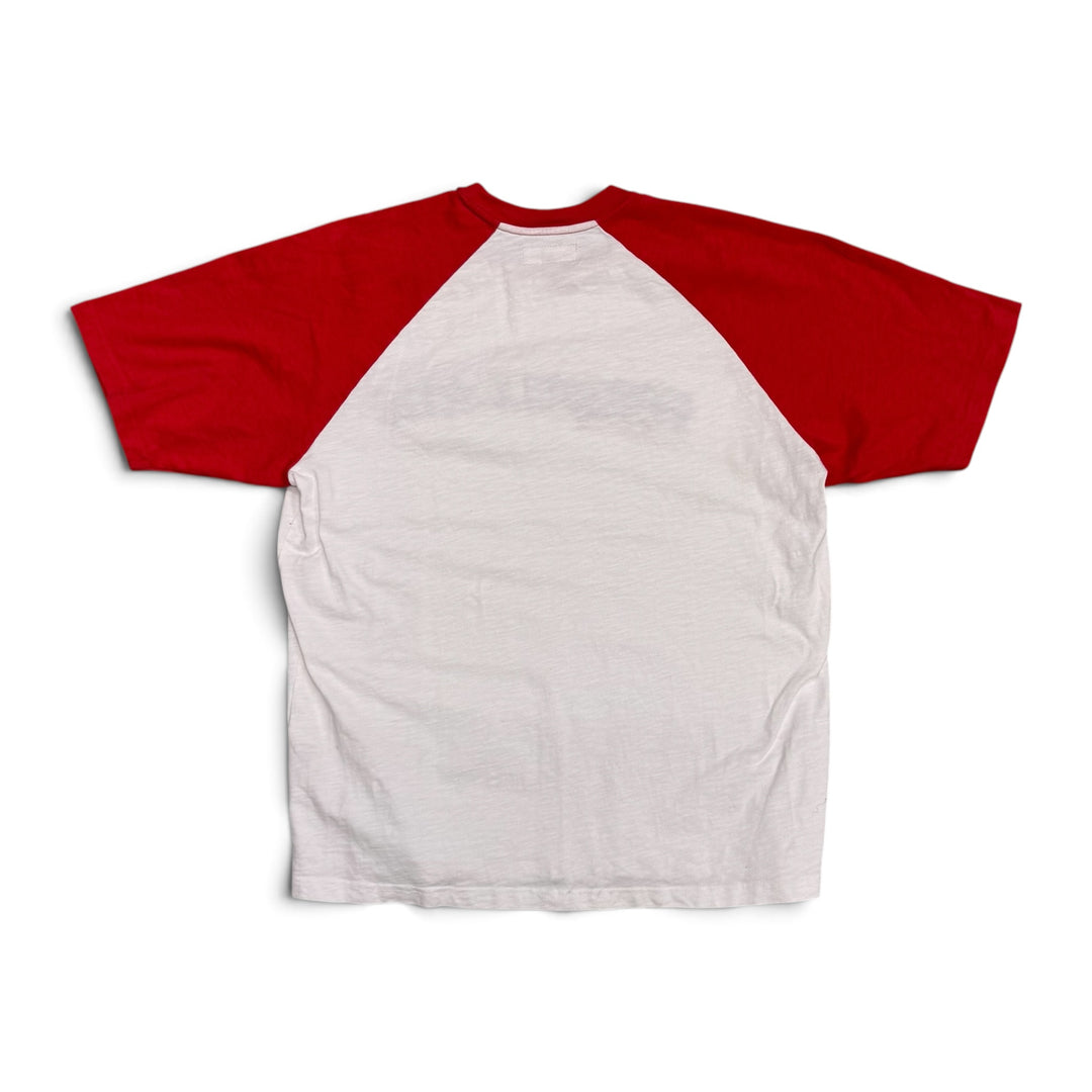 Supreme Rhinestone Raglan T shirt White (M)