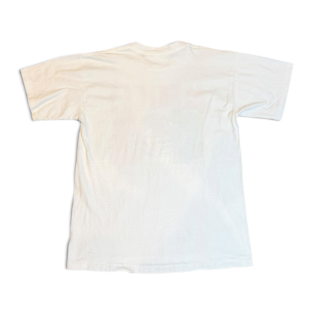 90's Vintage Tropical Threads White Graphic T-Shirt (L)