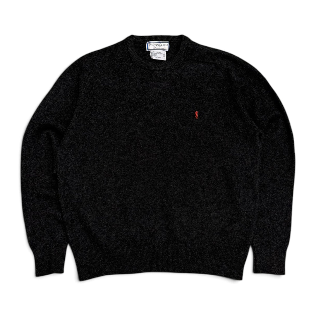 Vintage YSL Grey Knitted Jumper (S)