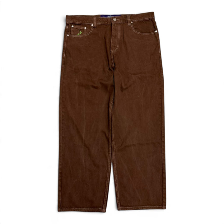 Always Do Brown Baggy Denim Trousers (M)