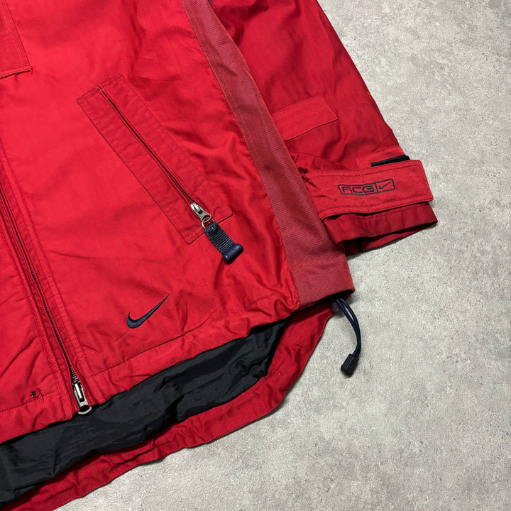 90’s Vintage Nike ACG Red Technical Jacket (L)