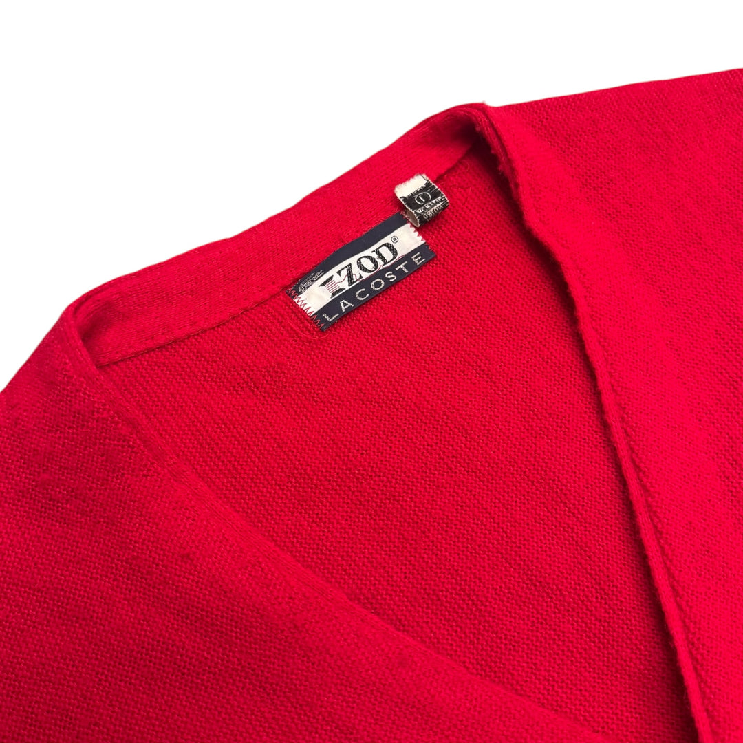 Vintage Lacoste Knitted  Cardigan Red Women (L)