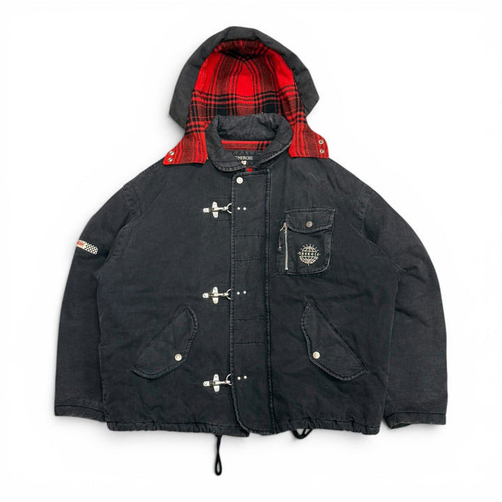 Vintage Energie Black Fireman Clasp Jacket (L)