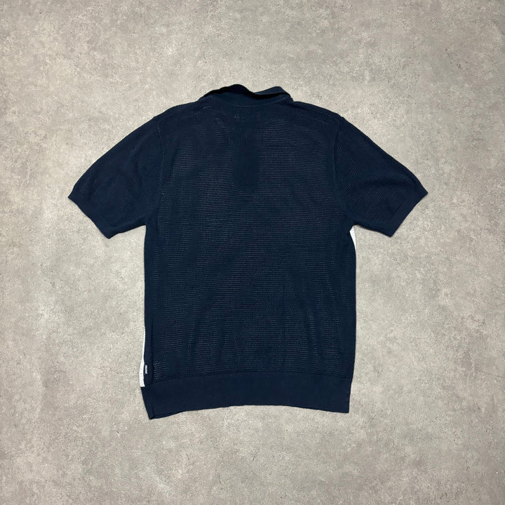 Palace Navy & White Tex Polo Shirt (L)